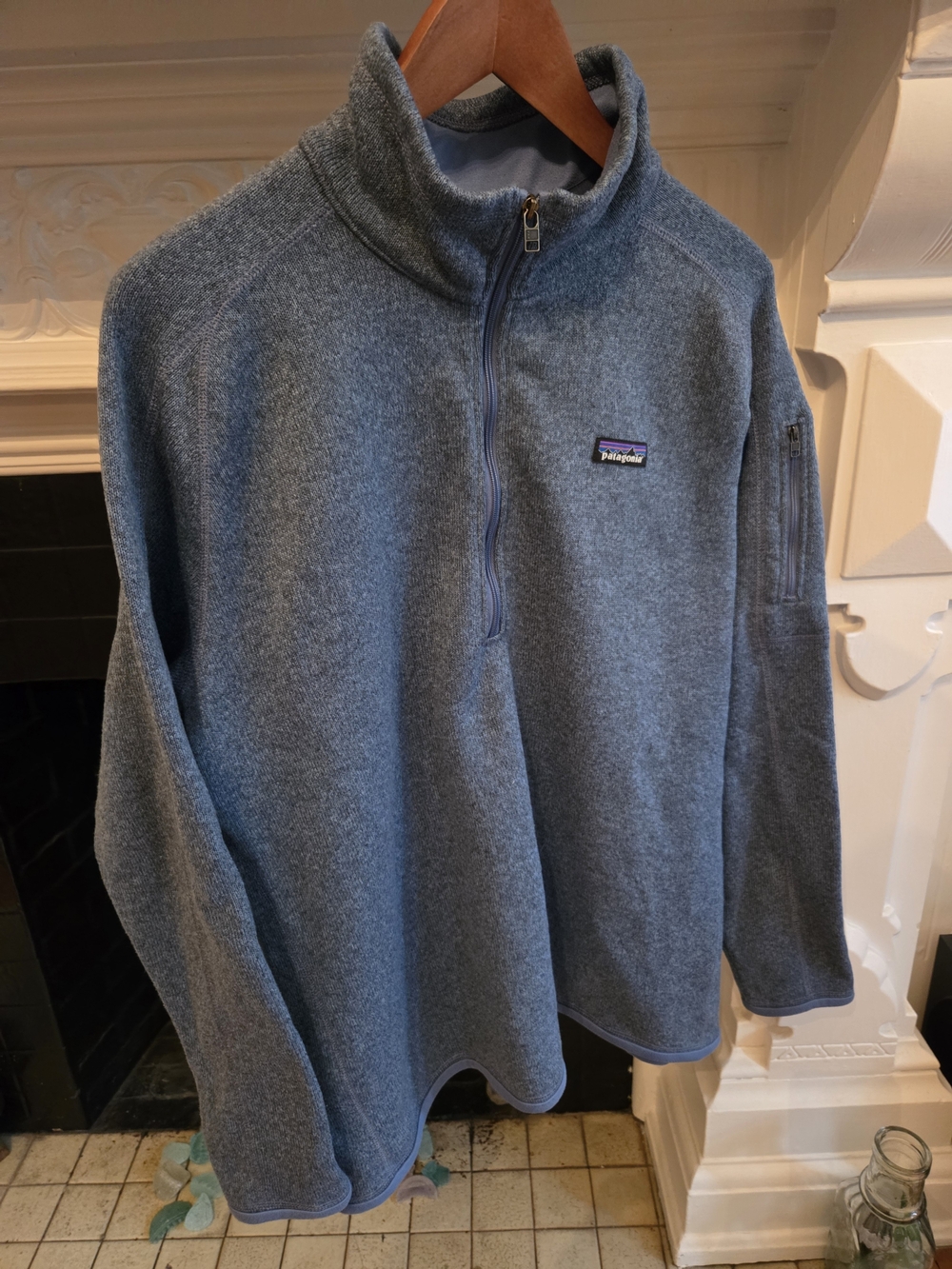 Patagonia Better Sweater Half-Zip fleece pullover - XXL Heathered Blue